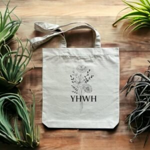 Totebag épais YHWH Chrétien recyclé - Écologique et stylé