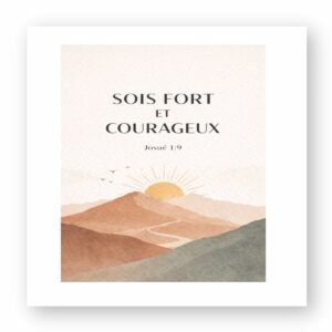 Autocollant Carré - Inspiration Chrétienne pour Votre Vie Quotidienne