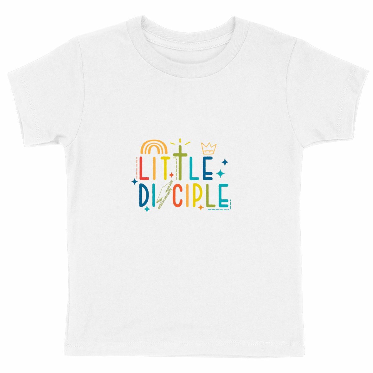 face_blanc_0 T-shirt Enfant Epais - Petit Disciple en Coton Bio