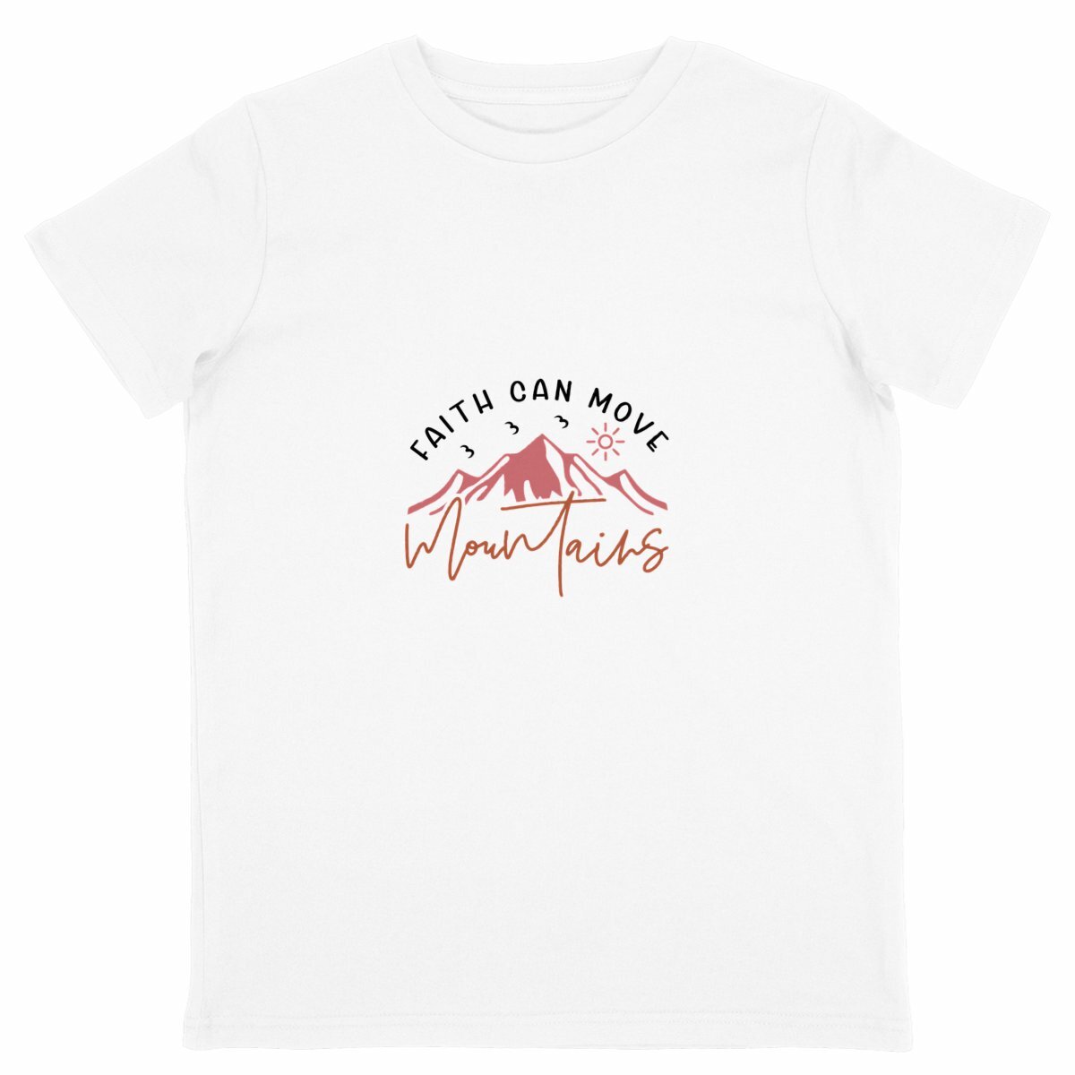 face_blanc_0 T-shirt Enfant Léger - Un Message d'Amour et de Foi