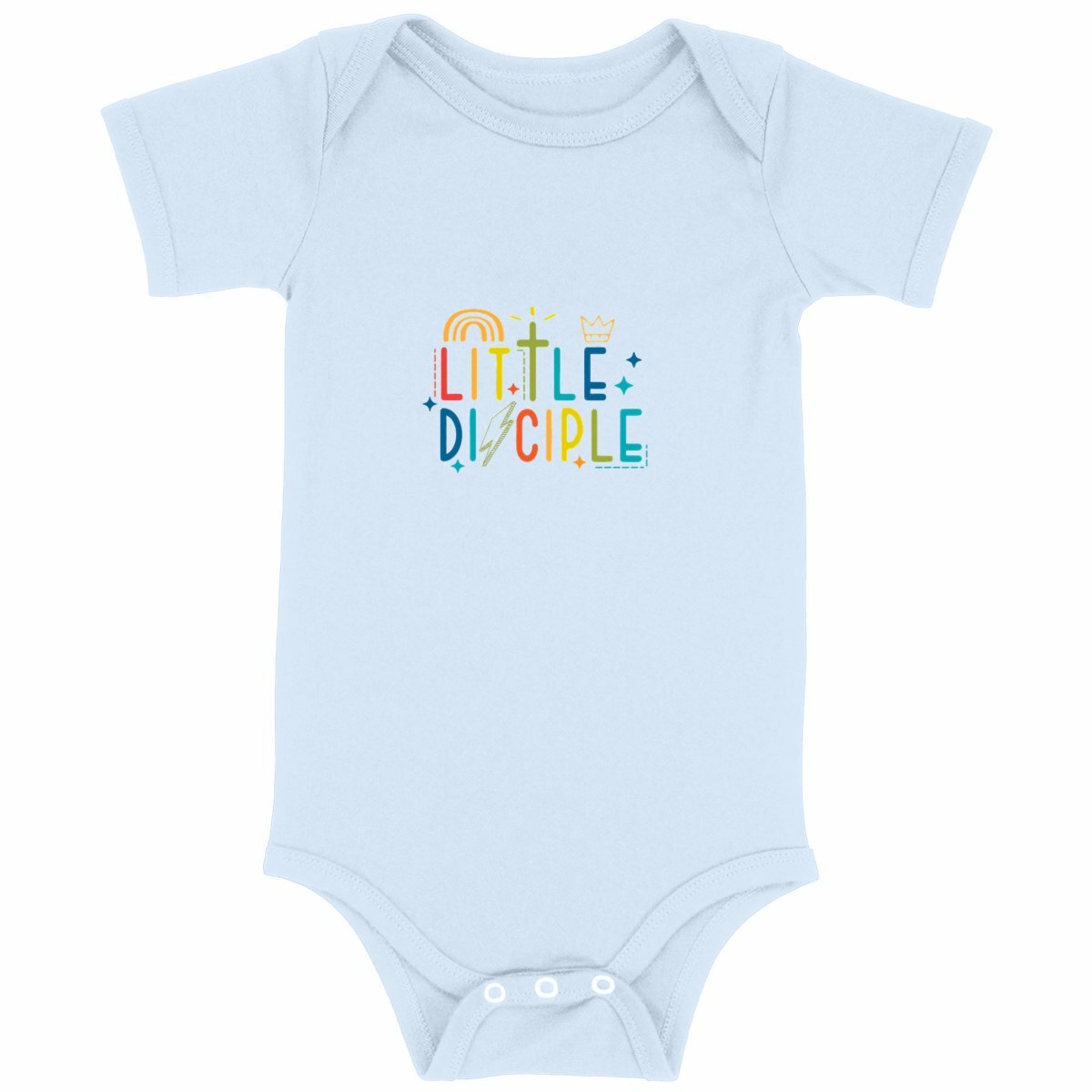 face_bleu_2 Body bébé Little Disciple – Un message d'amour pour votre enfant