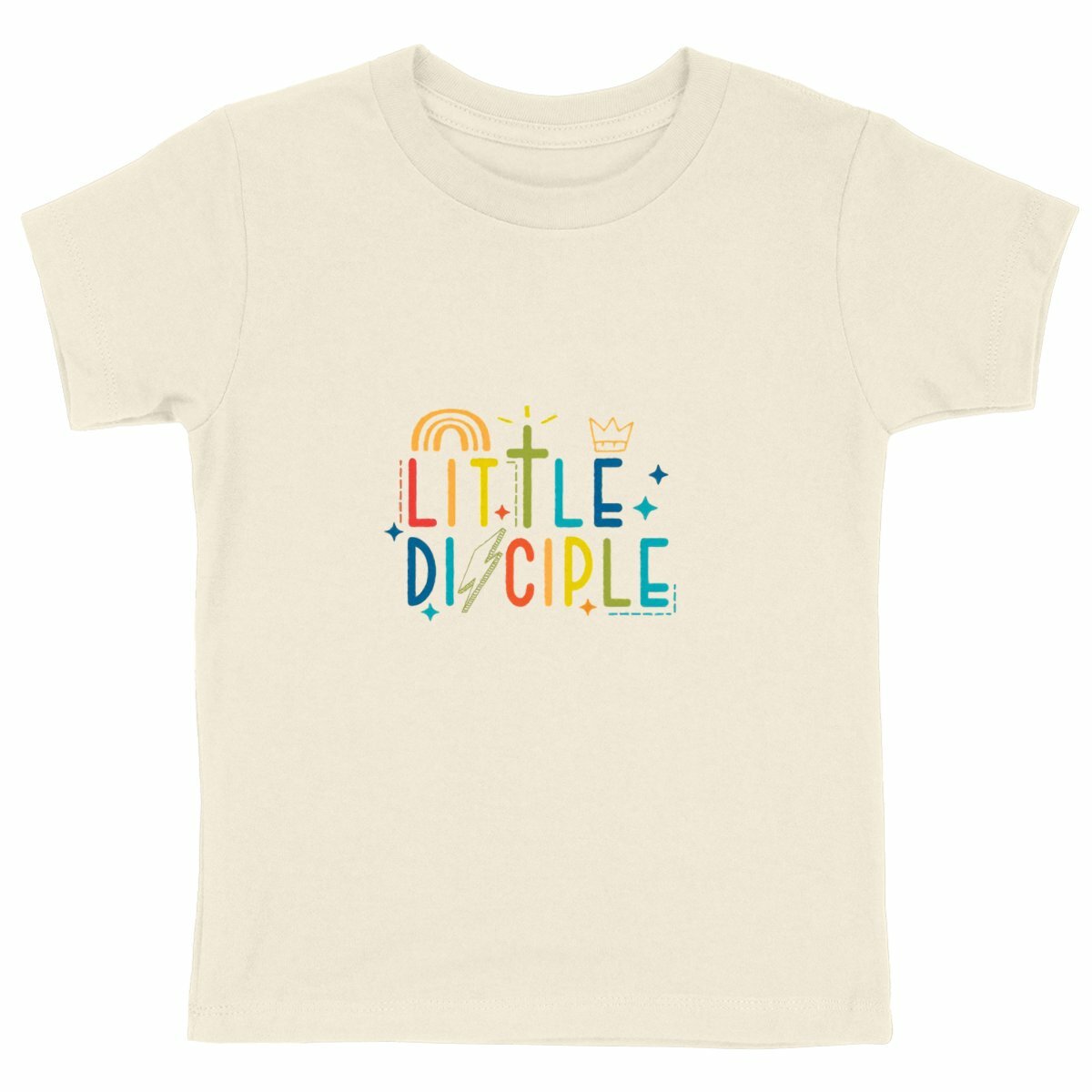 face_naturel_3 T-shirt Enfant Epais - Petit Disciple en Coton Bio