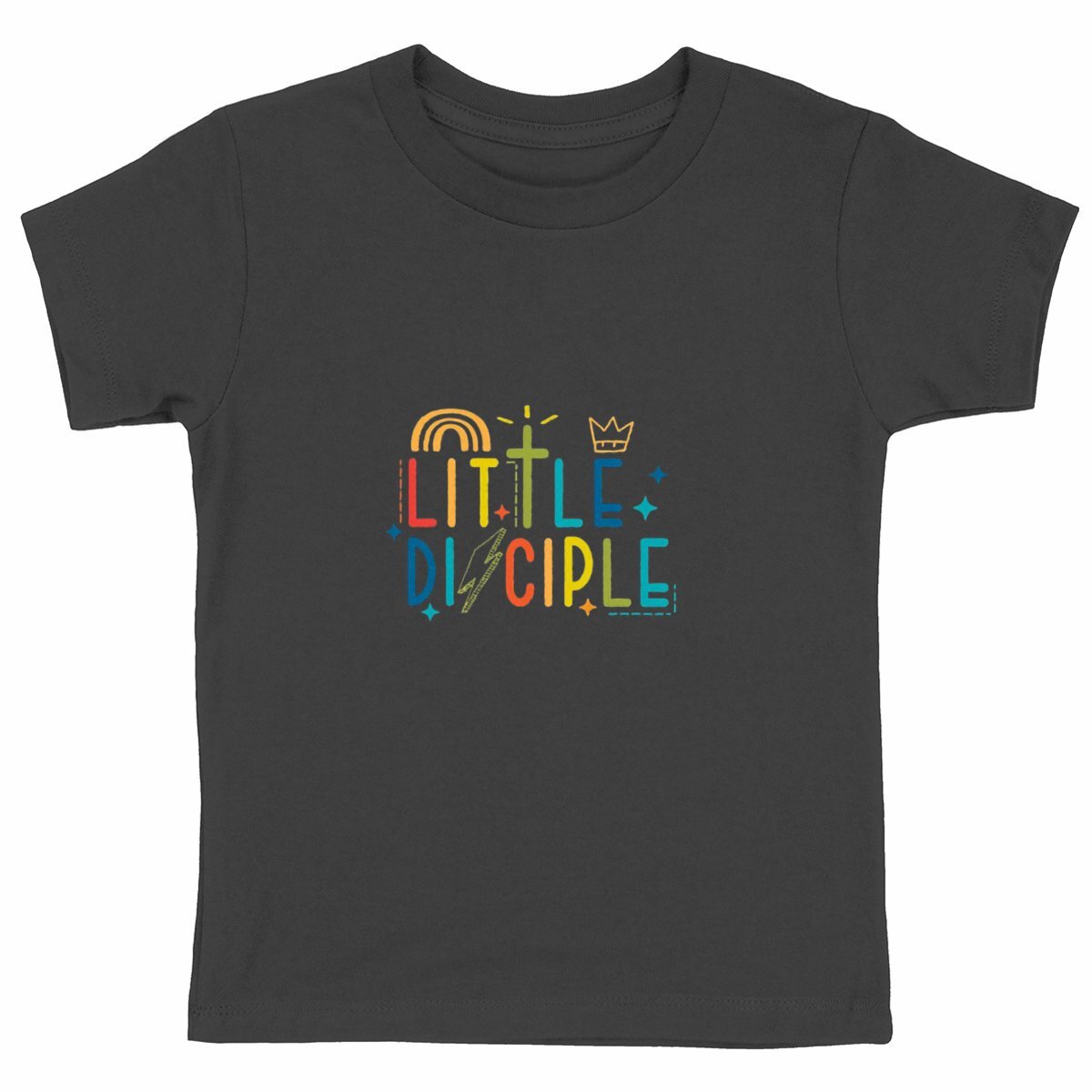 face_noir_1 T-shirt Enfant Epais - Petit Disciple en Coton Bio