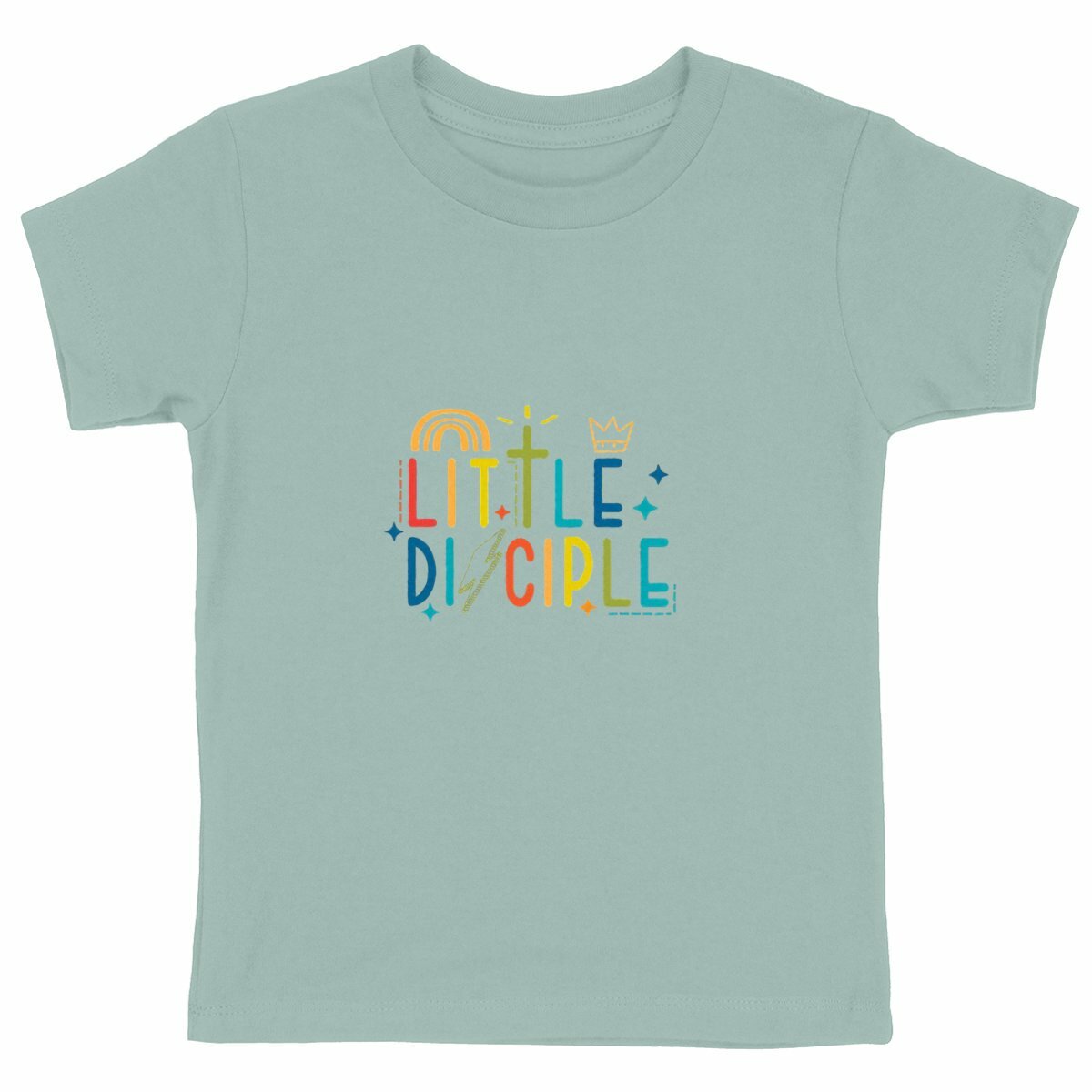 face_vert_4 T-shirt Enfant Epais - Petit Disciple en Coton Bio