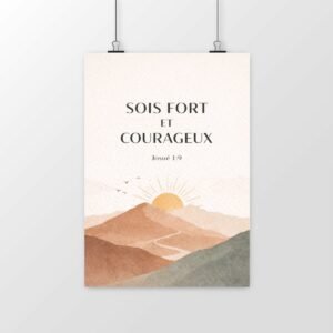 Poster vertical - Affiche déco chrétien inspirante