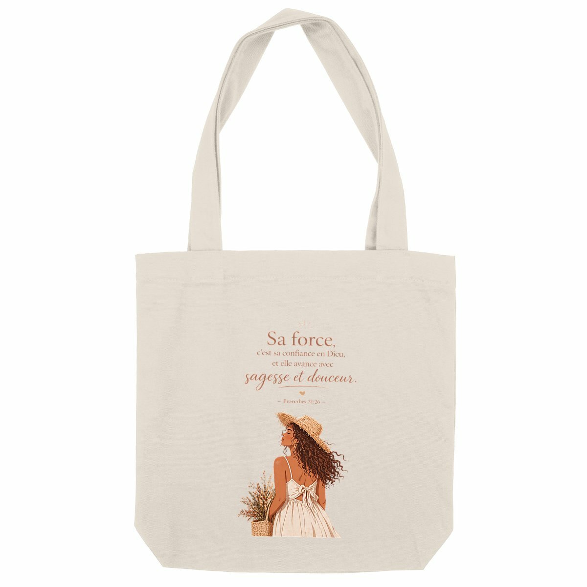 face_naturel_0 Totebag épais - Proverbe 31 pour une femme inspirée