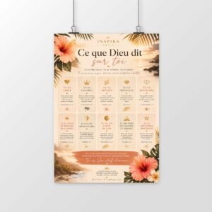 Poster vertical - Rappel toi que Dieu t'aime