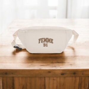 Sac banane en toile recyclée – Sacoche femme proverbe 31 éco responsable