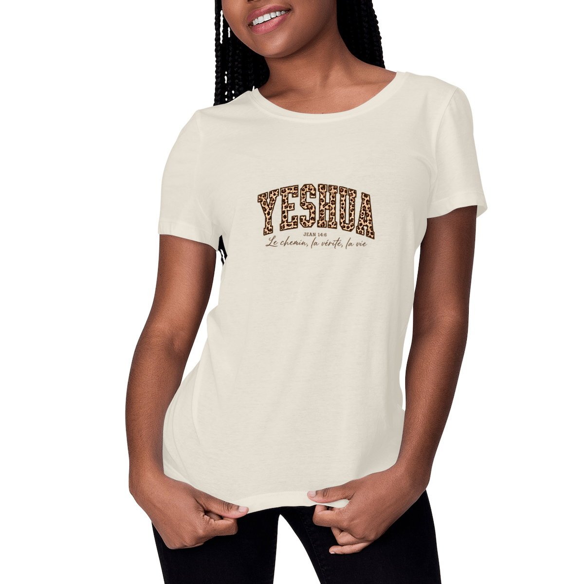 visual_Naturel T-shirt Femme Epais - Yeshua pour un Style Unique